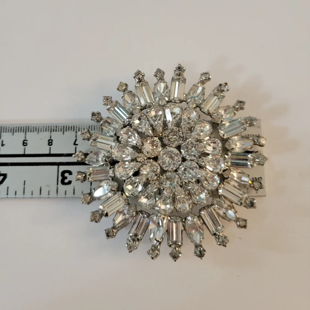 Vintage Weiss Crystal Brooch Germany